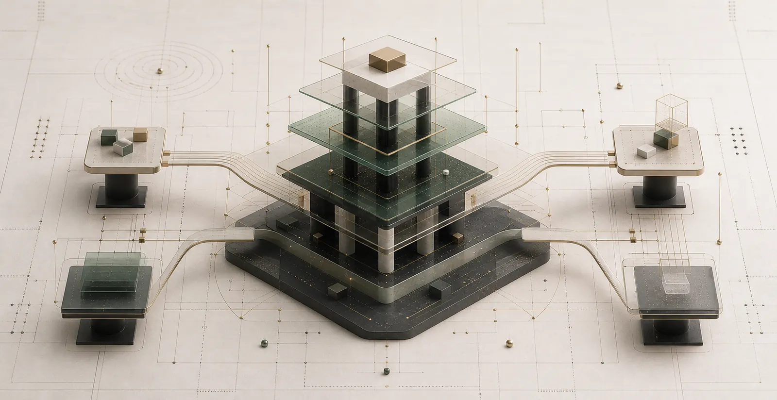 Architecture & Technology Leadership abstract visual